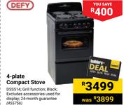 Defy 4-Plate Compact Stove 455756