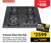 Goldair 4-Burner Glass Gas Hob 787562