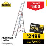 Builders Aluminium Ladder 4-In-1 625233