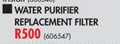 Go Pure Water Purifier Replacement Filter