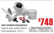 First Diverter Downspout