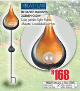 Solar Flair Elegance Maldives Golden Glow Solar Garden Light
