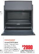Megamaster 750 Black Built-In-Braai