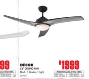 Decor 52” Ceiling Fan