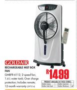 Goldair Rechargeable Mist Box Fan