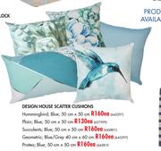 Design House Scatter Cushions Humingbird Blue (50cm x 50cm)-Each