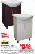 Builders Basin & Vanity Cabinet-Each