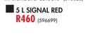 Fired Earth Gloss Enamel Signal Red-5Ltr