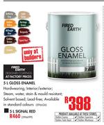 Fired Earth Gloss Enamel-5Ltr