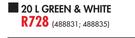 Fired Earth Green & White-20Ltr