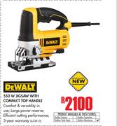 DeWalt 550W Jigsaw With Compact Top Handle