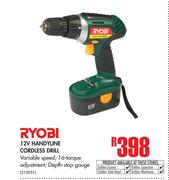 Ryobi 12V Handyline Cordless Drill