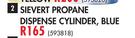 Sievert Propane Dispense Cylinder Blue