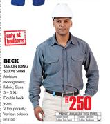 Beck Taslon Long Sleeve Shirt