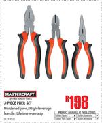 Mastercraft 3-Piece Plier Set