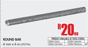 Round Bar-Each (6mm x 6m)-Each