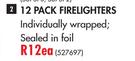 Living Out 12 Pack Firelighters-Each