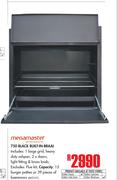 Megamaster 750 Black Built In Braai