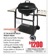 Megamaster 57cm M-Kettle Delux Trolley Braai