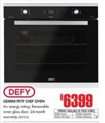 Defy Gemini Petit Chef Oven