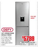 Defy 327Ltr Double Door Metallic Fridge