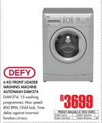 Defy 6Kg Front Loader Washing Machine Autowash DAW374