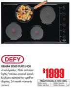 Defy Gemini Solid Plate Hob
