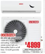 Goldair 12000 BTU Split Air Conditioner