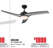 Decor 52" Ceiling Fan