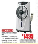 Goldair Rechargeable Mist Box Fan GMBFR-6112
