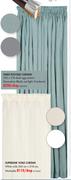 Lined Polysilk Curtain-Per Drop