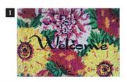 Trento Coir Welcome Mat Multi Colour-40cm x 60cm