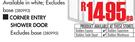 San Pride Corner Entry Shower Door-Each