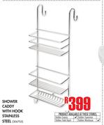 Shower Caddy With Hook Stainless Steel
