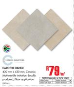 Ceramic Industries Caro Tile Range-Per Sqm