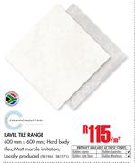 Ceramic Industries Ravel Tile Range-Per Sqm