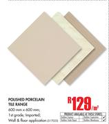 Polished Porcelain Tile Range-Per Sqm