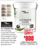 Fired Earth 20Ltr Ultimate Coat