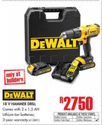 Dewalt 18V Hammer Drill