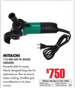 Hitachi 115mm 600W Angle Grinder