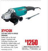Ryobi 230mm 2200W Angle Grinder