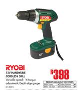 Ryobi 12v Handyline Cordless Drill