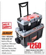 Grip 2-In-1 Rolling Tool Box Set