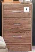 HK 3 Drawer Pedestal-380mm x 340mm x 600mm