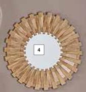 DH Sunburst Woodgrain Mirror 490mm