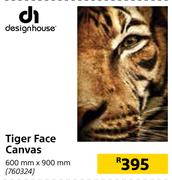 Design House Tiger Face Canvas-600mm x 900mm