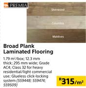 Premia Broad Plank Laminating Flooring-Per Sqm