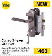 Yale Cuneo 3 Lever Lock Set