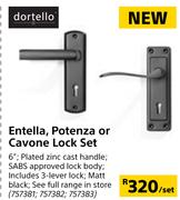 Dortello Entella, Potenza Or Cavone Lock Set-Per Set