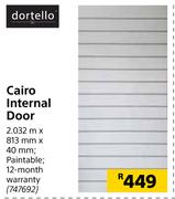 Dortello Cairo Internal Door 2.032m x 813mm x 40mm